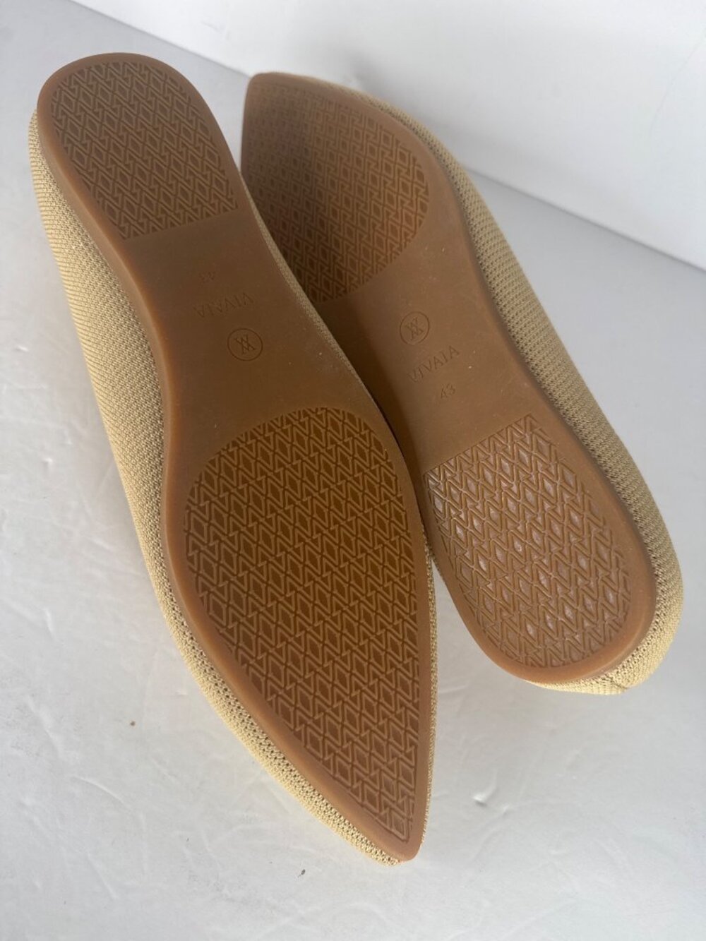 VIVAIA Pointed Toe Ballet Flat Shoes Beige EU 43 US 11 - Picture 6 of 6